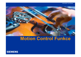Motion Control Funkce
