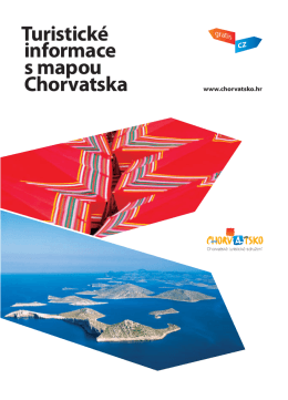 Turistické informace s mapou Chorvatska - Croatia.hr
