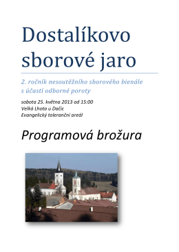 Program DSJ - Festivia Chorus