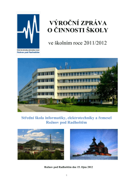 Výroční zpráva 2011-2012 - SŠIEŘ