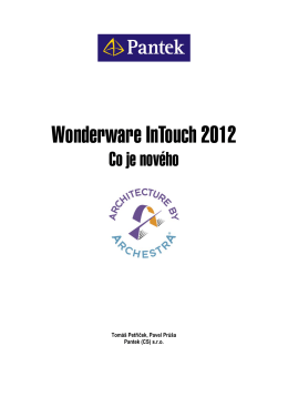 Wonderware InTouch 2012 - Co je nového