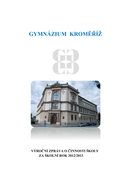 2012-2013 - Gymnázium Kroměříž