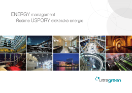 Řešíme úspory elektrické energie EnErgy management