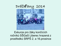 Drážďany 2014 - SŠGaS Liberec