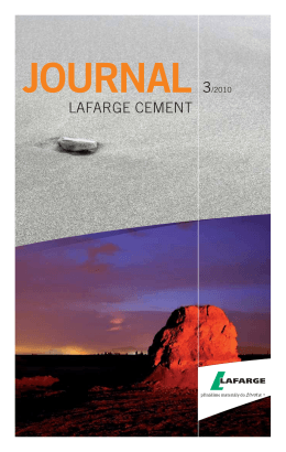 journal 3/2010 - Lafarge Cement a.s.