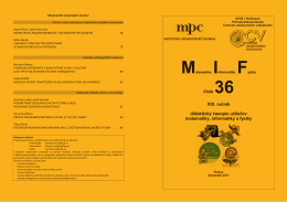 didaktický časopis pre učiteľov matematiky, informatiky a fyziky.