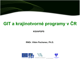 GIT a krajinotvorné programy v ČR (PDF) - ENVIrUP