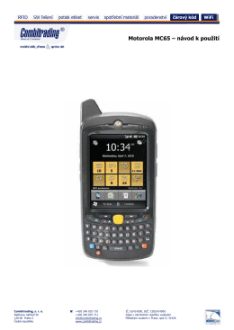 Motorola MC65 – návod k použití
