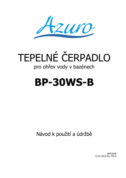 TEPELNÉ ČERPADLO BP-30WS-B