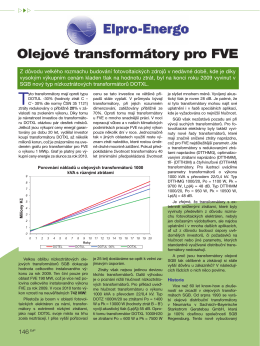 Olejové transformátory pro FVE (Elektrotechnika - Elpro