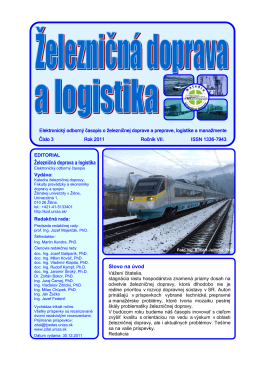 číslo 3/2011 - Fakulta prevádzky a ekonomiky dopravy a spojov