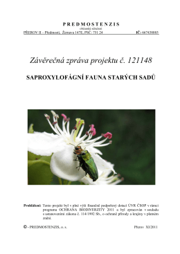 saproxylofagove-sadu_2011 - Občanské sdružení Predmostenzis