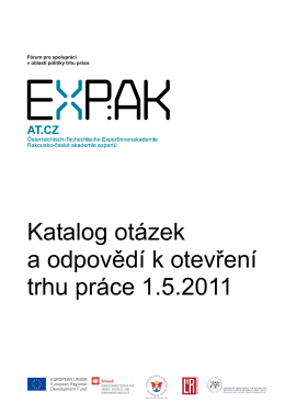 Katalog otázek a odpovědí k otevření trhu práce 1.5.2011 - expak