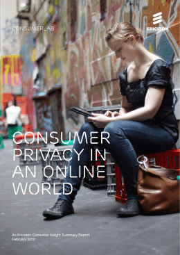 Ericsson Privacy Report
