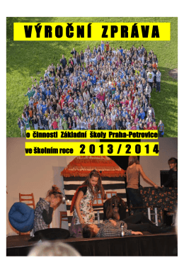 Výroční zpráva 2013/2014 - ZŠ Praha