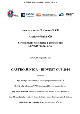 GASTRO JUNIOR – BIDVEST CUP 2014