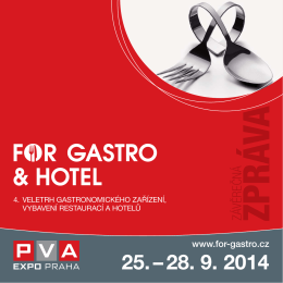 ZPRÁVAZÁVĚREČNÁ - for gastro & hotel 2014