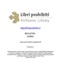 Bulletin 2012/11 - Libri prohibiti