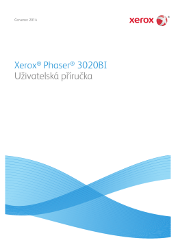 Xerox® Phaser® 3020BI Uživatelská příručka