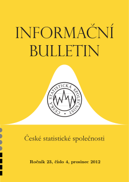 Bulletin v pdf - Česká statistická společnost
