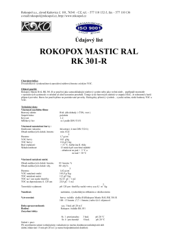 ROKOPOX MASTIC RAL RK 301-R