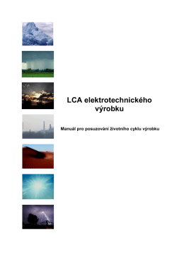 LCA elektrotechnického výrobku