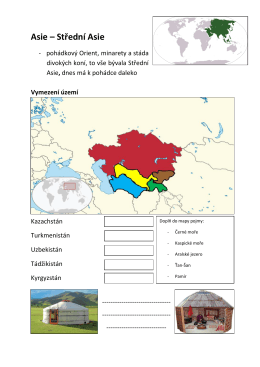 Asie – Střední Asie
