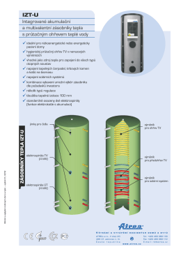 Integrované akumulační a multivalentní zásobníky - Prima