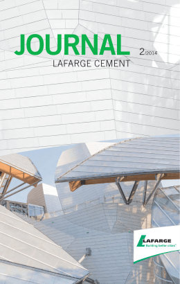 journal 2/2014 - Lafarge Cement a.s.