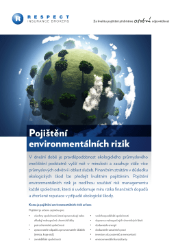 Pojištění environmentálních rizik