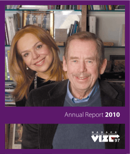 Annual Report 2010 - Nadace Dagmar a Václava Havlových