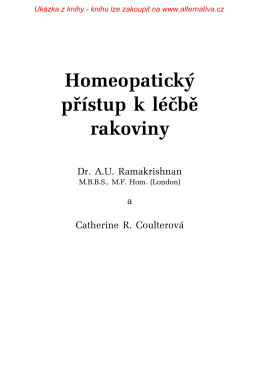 Ukázka z knihy - Alternativa - homeopatie, autopatie, alternativní