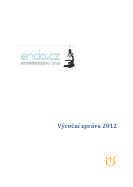Výroční zpráva 2012 - Endokrinologický ústav