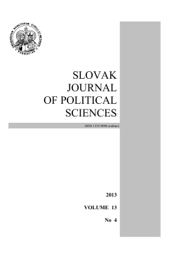 slovak journal of political sciences