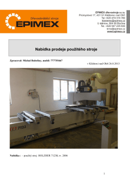 pdf příloha - Epimex Dřevoobráběcí stroje