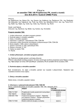 Zápis z jednání TNK 146 - červen 2014