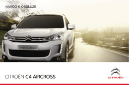 Návod k obsluze Citroën C4 Aircross