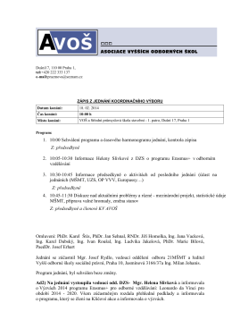 Zápis z jednání koordinačního výboru 18. 2. 2014 (pdf)