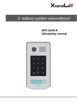 XtendLan | Videotablo DPC-D244 - Elektroinstalace Revize Praha