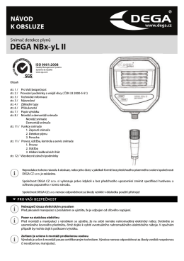 Návod k použití DEGA NBx-yL II