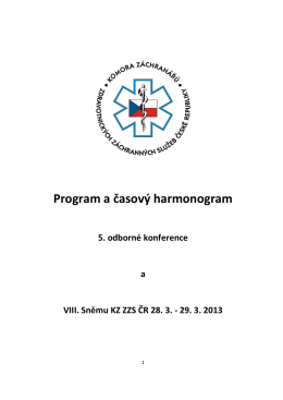 časovým harmonogramem