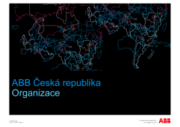 ABB Česká republika Organizace