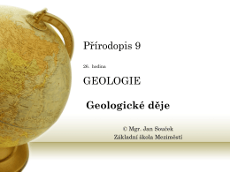 28. Vnější geologické děje