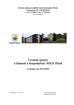 Střední odborné učiliště elektrotechnické Plzeň Vejprnická 56, 318