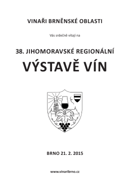 Katalog 38-výstavy.pdf - vinaři brněnske oblasti