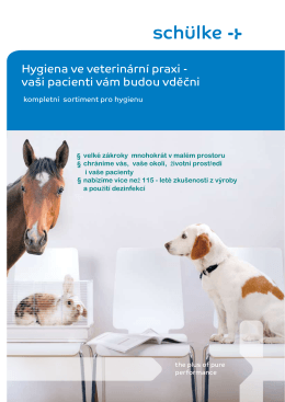 Dezinfekce a antisepse ve veterinární praxi