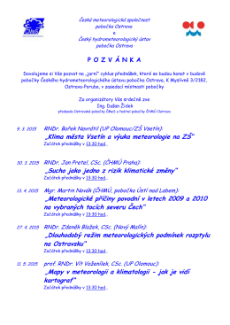 POZV Á NKA - Česká meteorologická společnost