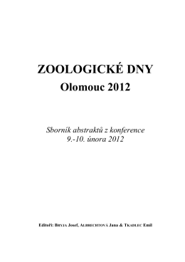 Sborník 2012 A5_FINALpagFINAL - Zoologické dny