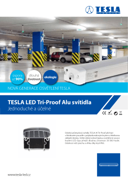 Datasheet TESLA LED Tri-Proof – ALU svítidla
