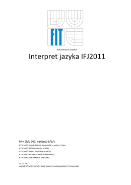 Interpret jazyka IFJ2011